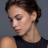 Emerald Spark Halo Studs