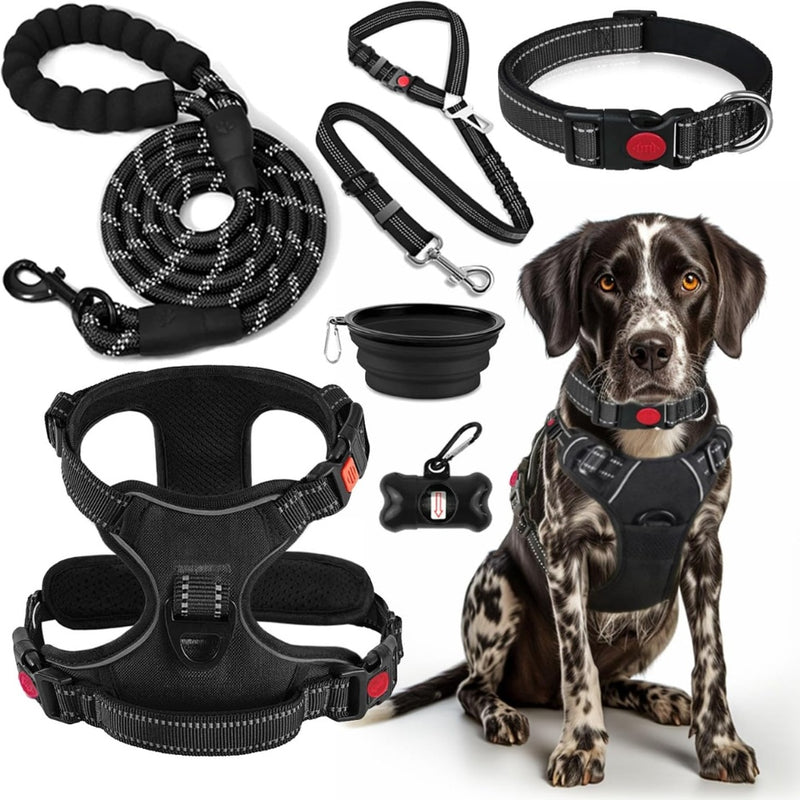 Conjunto de arnés antitirones collar y correa