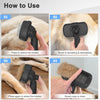 Cepillo autolimpiable para perros y gatos negro