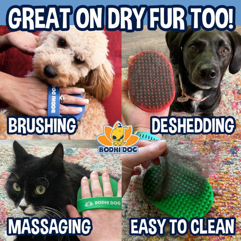 Cepillo de baño con champú para perros y gatos