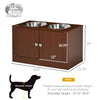Comedero elevado con mueble de almacenaje