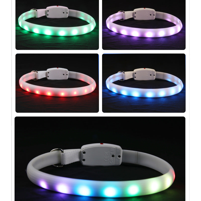 Collar LED recargable por USB